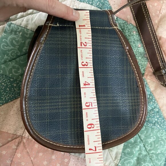 Vintage Esprit Mini Belt Bag Bum Bag Fanny Pack Crossbody Plaid 90s Grunge - Picture 12 of 13